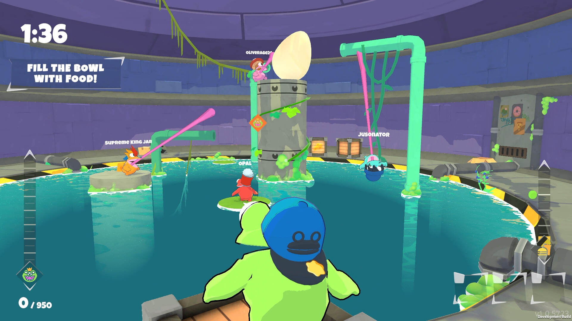 【最大8人協力】カエルたちが下水道で食料を集めまくるゲーム『Frog Sqwad』が 6月11日に配信決定_003