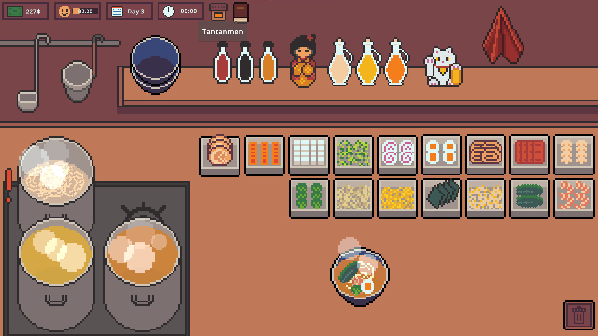 『Midnight Ramen Shop』深夜営業のラーメン屋をのんびり経営するゲームがSteamで5月6日発売_002