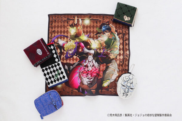アニメ『ジョジョの奇妙な冒険』1~3部の雑貨グッズが登場。「石仮面」チャームポーチや花京院の「果し状」ハンカチなど_018