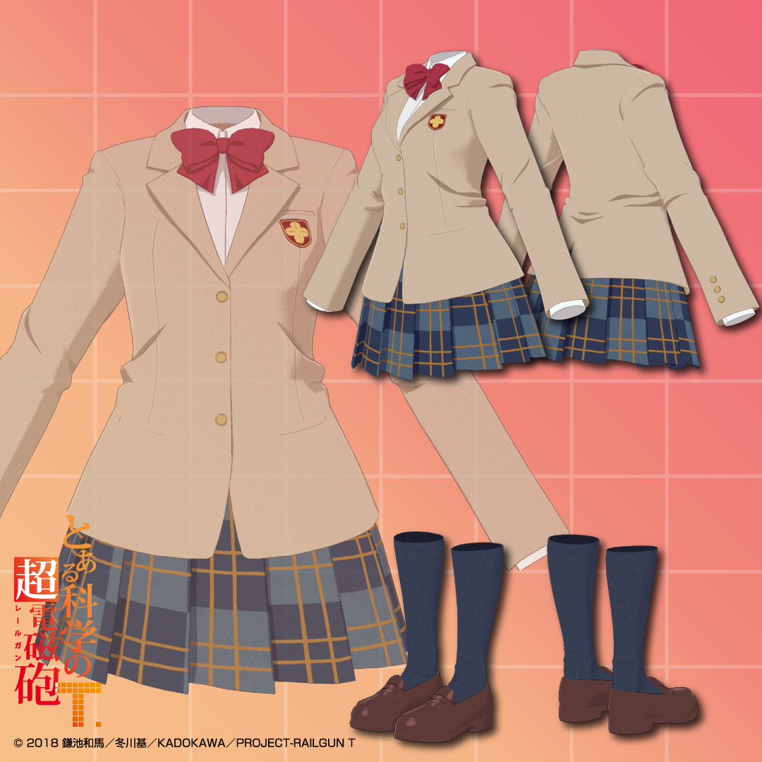 『とある科学の超電磁砲T』のVRChat向けデジタルファッションが発売。美琴と黒子の制服や超能力ギミックが登場_023