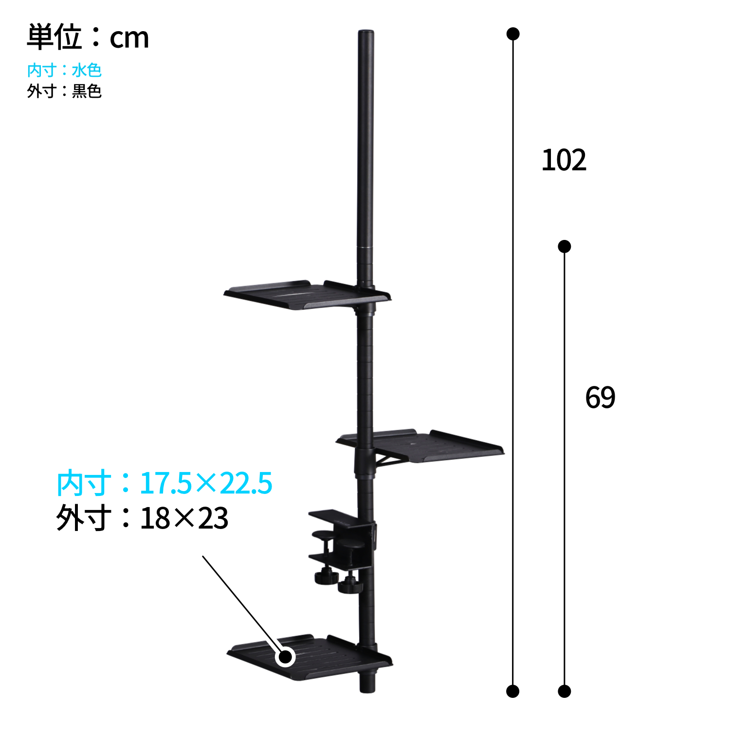 デスク専用の植物棚「デスクプランタースタンド LPA-C230」が発売_009
