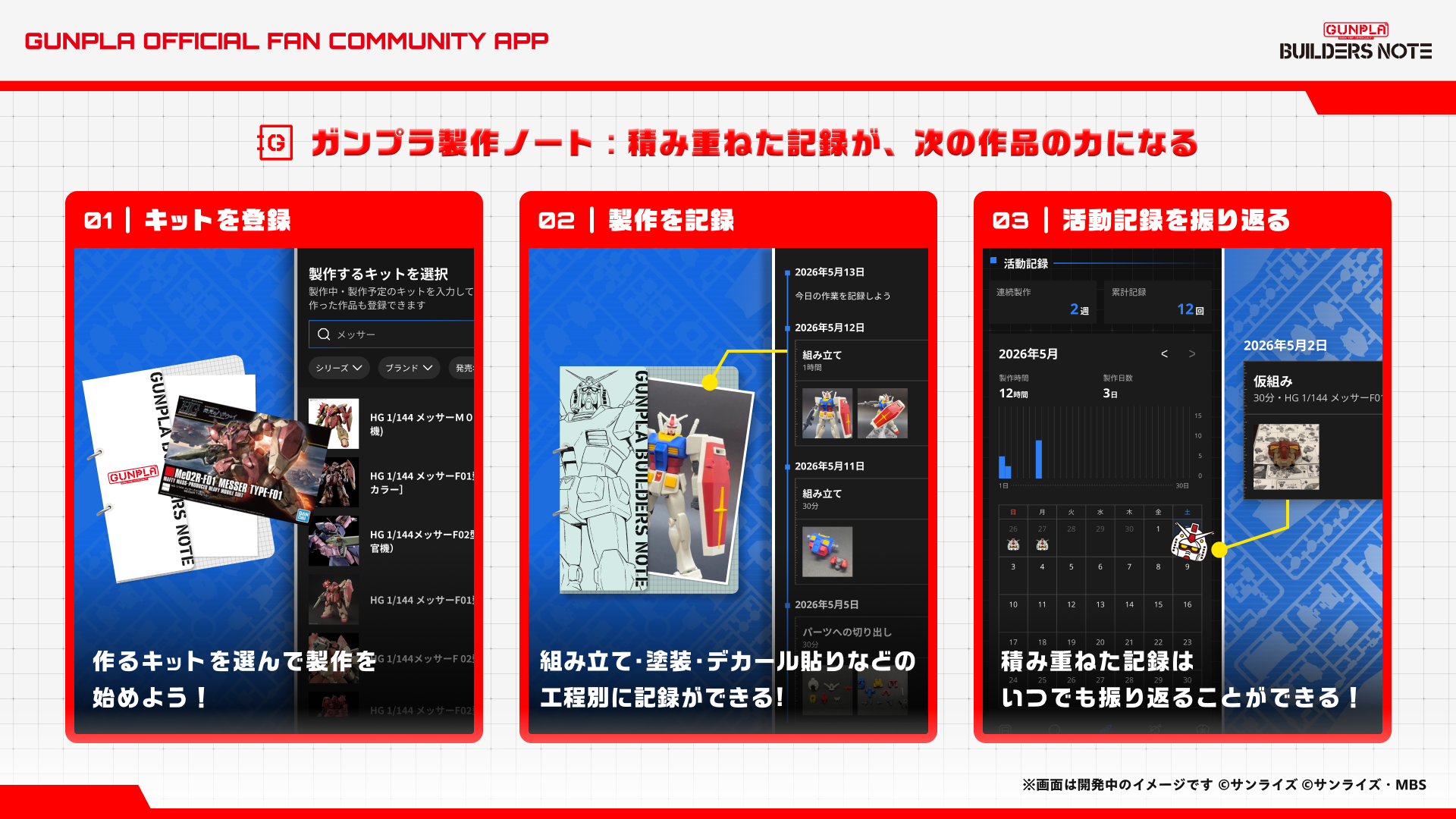 「ガンプラ」公式アプリ『ビルダーズノート』モバイル向けに正式リリース開始。「ガンプラ再販会議」などの機能が搭載_004