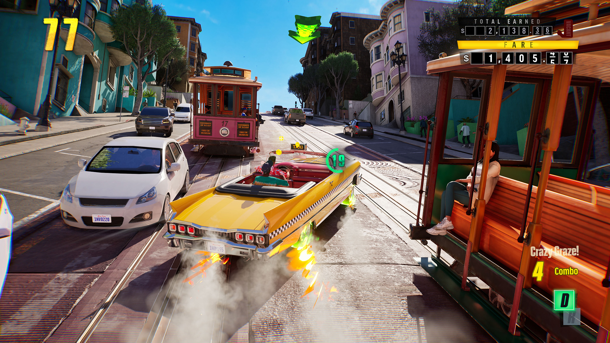 乗客を送り届けるため街中を爆走する『クレイジータクシー』の新作『クレイジータクシー：ワールドツアー』の新映像が発表！飛んだり跳ねたり、ピザに釣りにバトルに、やりたい放題のカーアクション_016