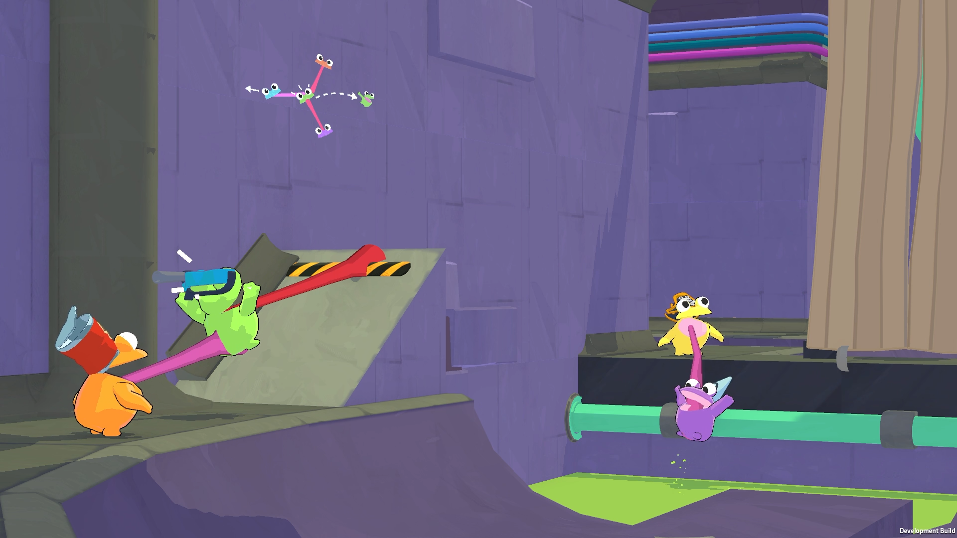『Frog Sqwad』配信開始。最大8匹のカエルたちが下水道でごはんを集めまくる協力アクションゲーム_001