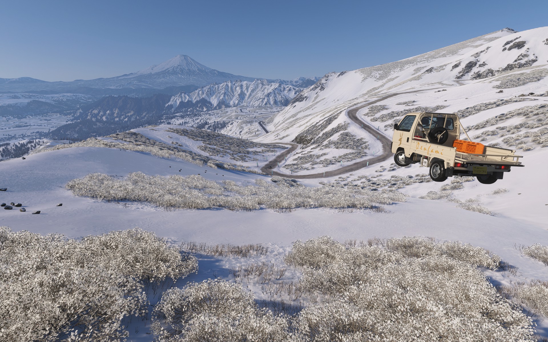 『Forza horizon 6』に白雪舞う“冬”が到来。見渡す限りの銀世界へと移ろい、富士山や名所が美しき冬の装いに_012