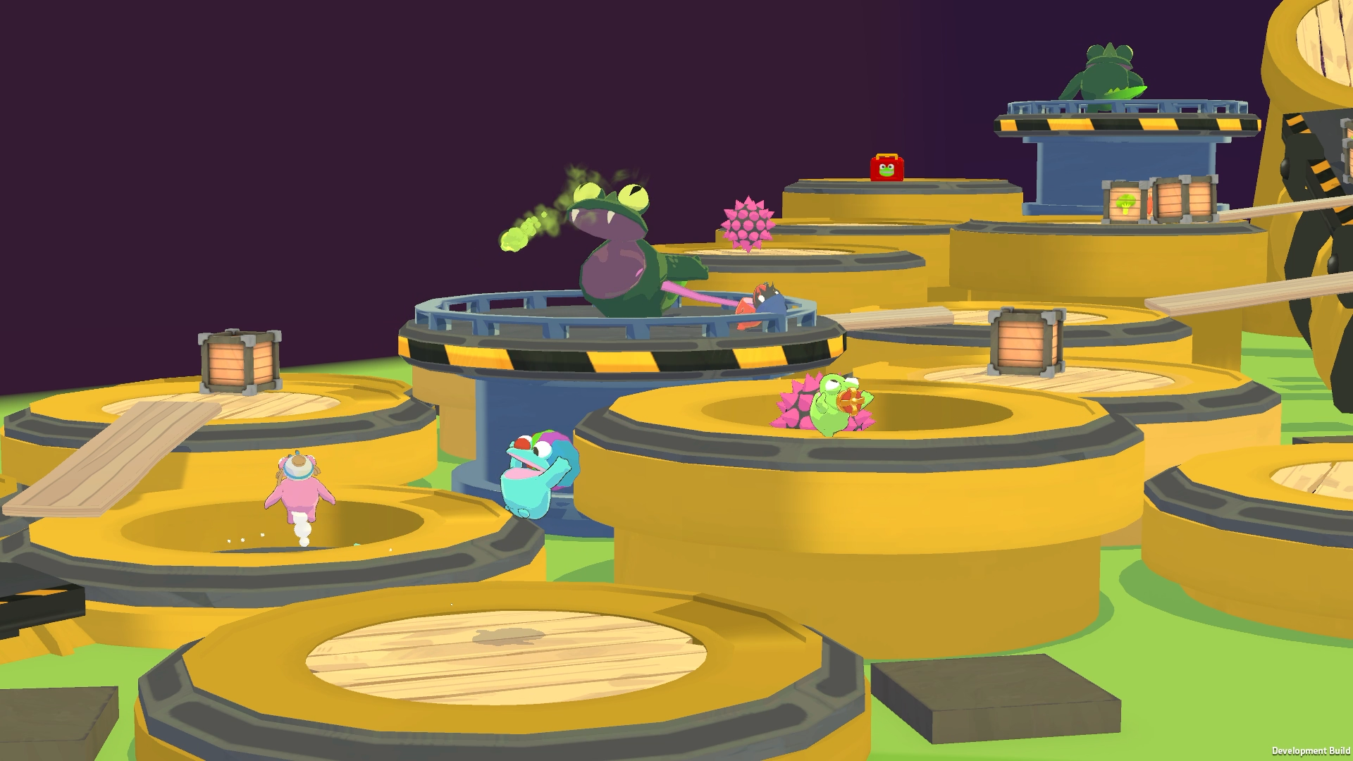 『Frog Sqwad』配信開始。最大8匹のカエルたちが下水道でごはんを集めまくる協力アクションゲーム_003