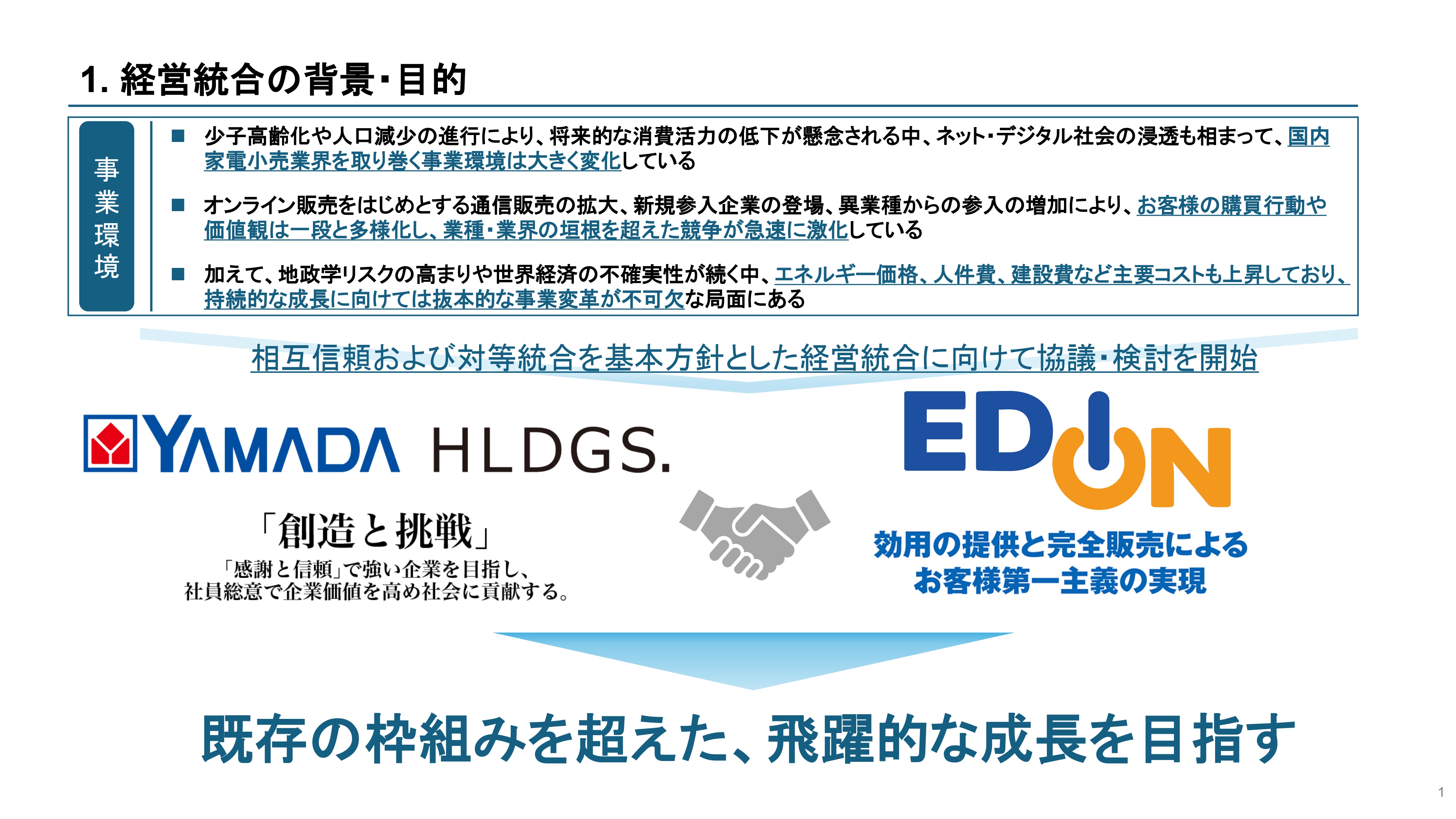 「ヤマダホールディングス」と「エディオン」が経営統合へ。基本合意書を締結_002