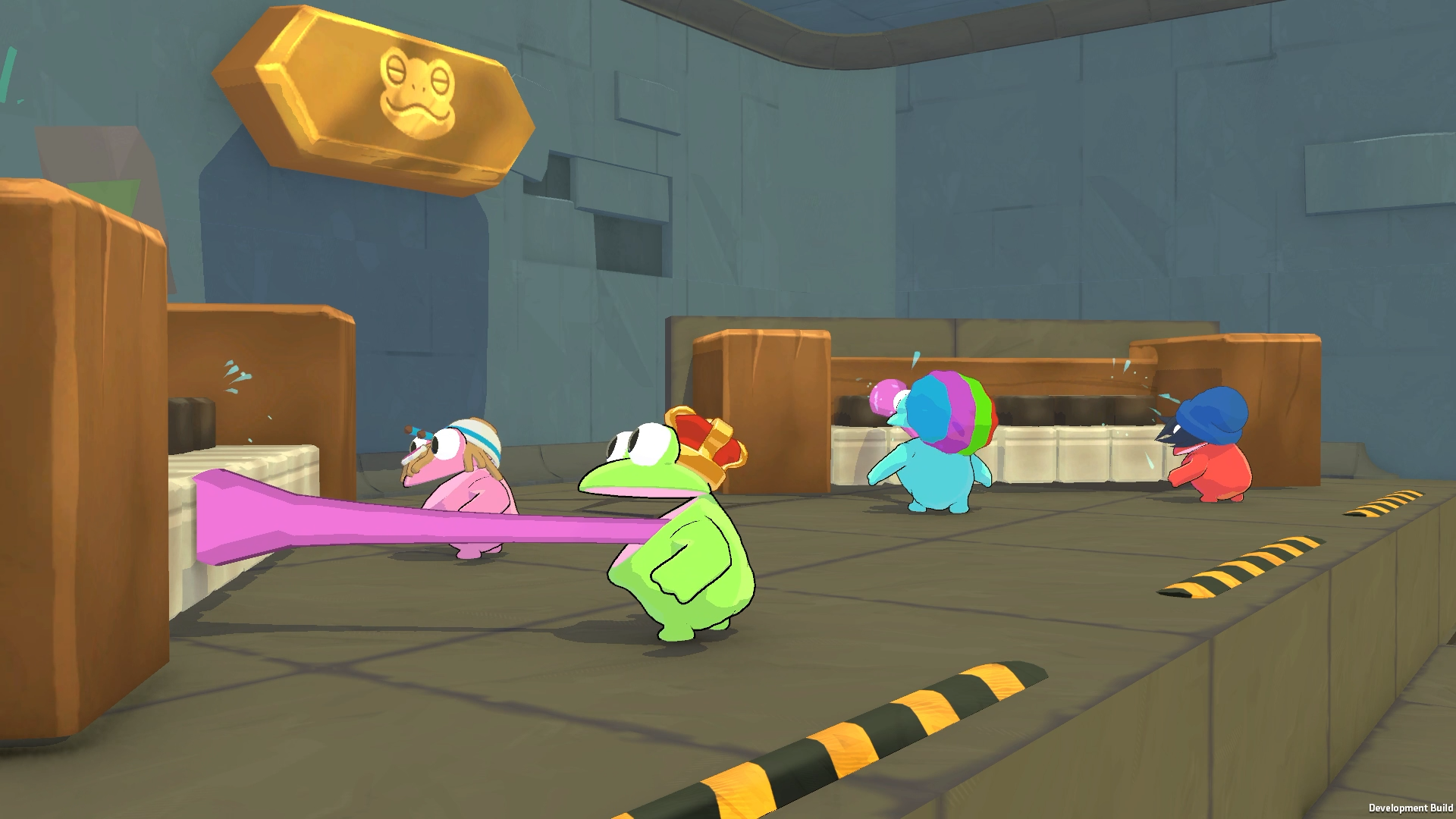 『Frog Sqwad』配信開始。最大8匹のカエルたちが下水道でごはんを集めまくる協力アクションゲーム_004