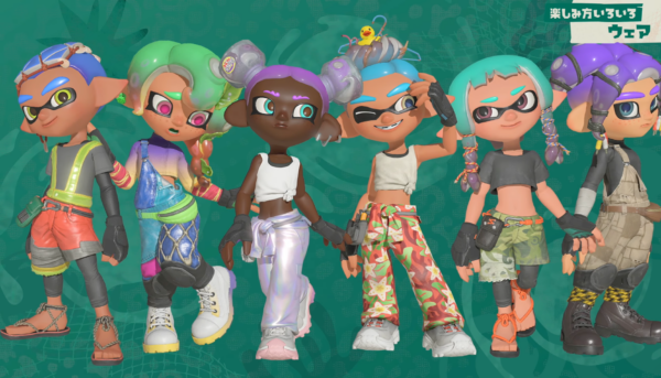 『スプラトゥーン レイダース』フウカ、ウツホ、マンタローをイメージしたウェアが公開_005