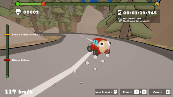 『CAAAHR』“声”で車を走らせる二人羽織レースゲームが登場、体験版が遊べる_001