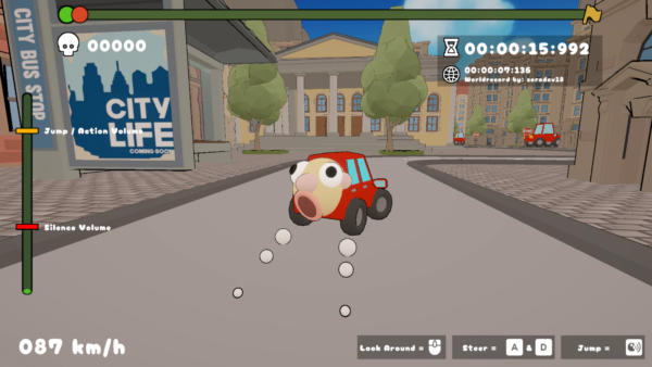『CAAAHR』“声”で車を走らせる二人羽織レースゲームが登場、体験版が遊べる_002