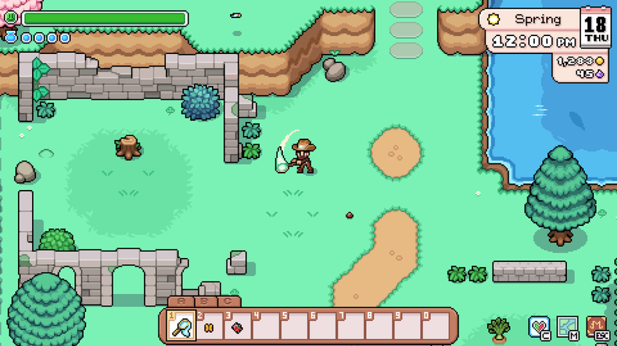 90年代風の絵柄がかわいい農業シミュレーションRPG『Fields of Mistria』の日本語対応が発表_006