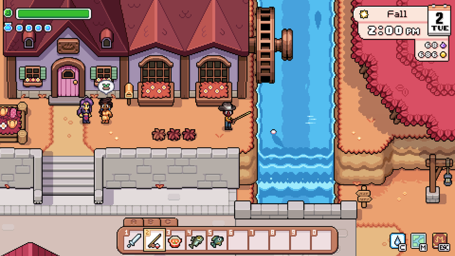90年代風の絵柄がかわいい農業シミュレーションRPG『Fields of Mistria』の日本語対応が発表_002