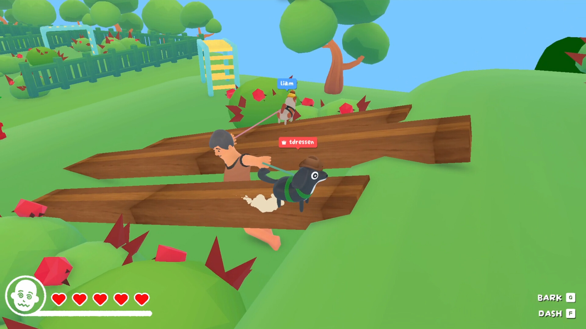 【最大4人マルチ】“犬”になって飼い主を引きずり回すゲーム『Ruffed Up』が面白そう_003