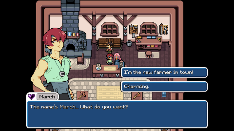 90年代風の絵柄がかわいい農業シミュレーションRPG『Fields of Mistria』の日本語対応が発表_008