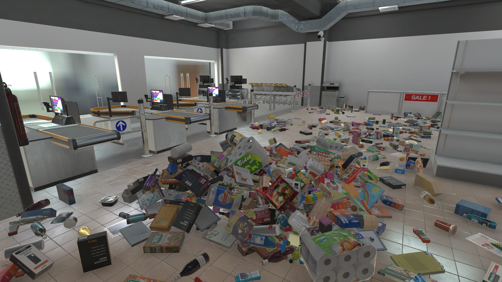 「4668個の商品」を片付ける大型スーパー整理シミュレーションゲーム『Supermarket Chaos』が面白そう_004