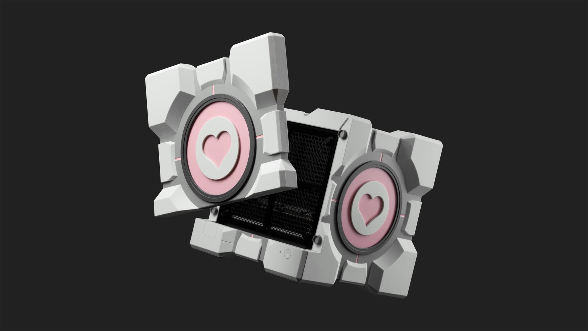 『ポータル』コンパニオンキューブを再現した「Steam Machine」用ケースが海外で予約販売を開始_002