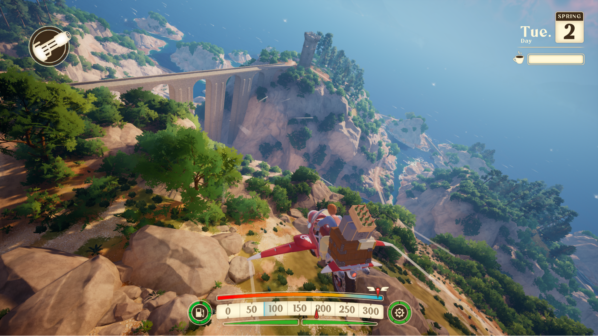『Into the Wind』発表。ジブリにインスパイアされた作品で、「自我を持つバイク兼飛行機」に乗って配達をするゲーム_001