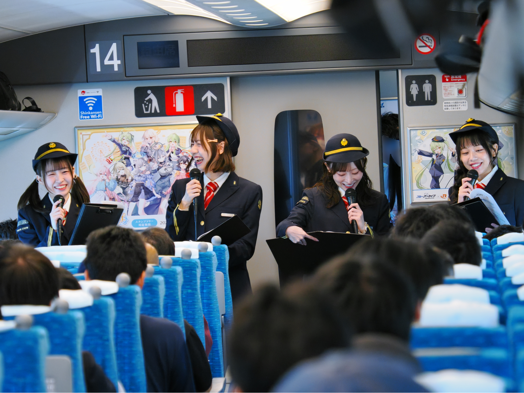 「ブルアカ新幹線」レポート:乗務員姿のキャスト陣と東京から名古屋へと向かう。最高すぎた旅の思い出を撮影してきたので見てくれないか_015