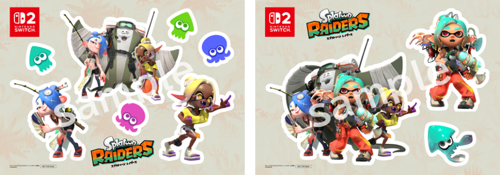 『スプラトゥーン レイダース』オリジナルシール（全2種）のプリントキャンペーンが全国のローソンにて開催_002
