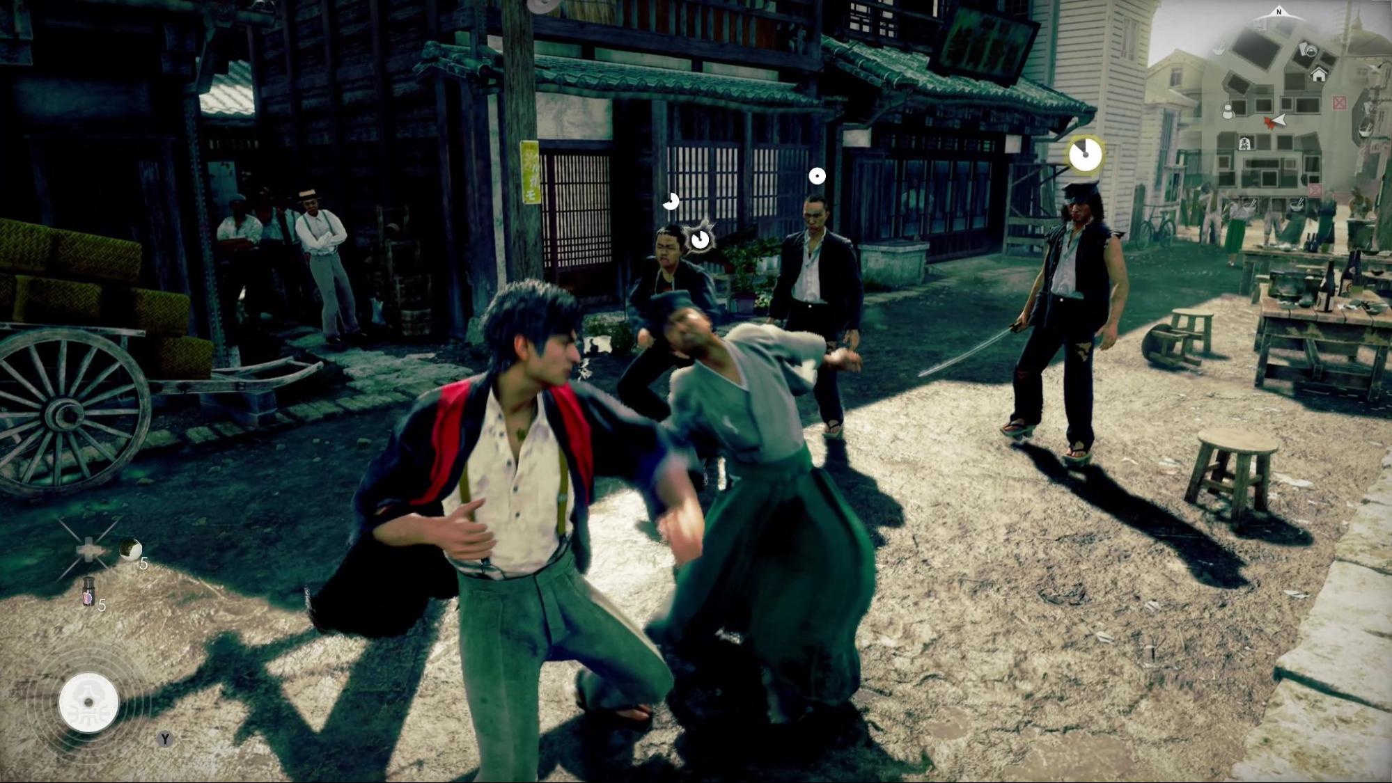 『STRANGER THAN HEAVEN』先行プレイレポート：街を歩けばゴロツキに襲われるけど、日本刀だって素手でパリィできる_002