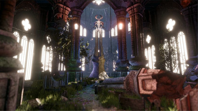 ゴシック建築×廃墟×SFの退廃的な風景が美しいゲーム『Moss Palace Parade』7月17日よりSteamで配信開始_008