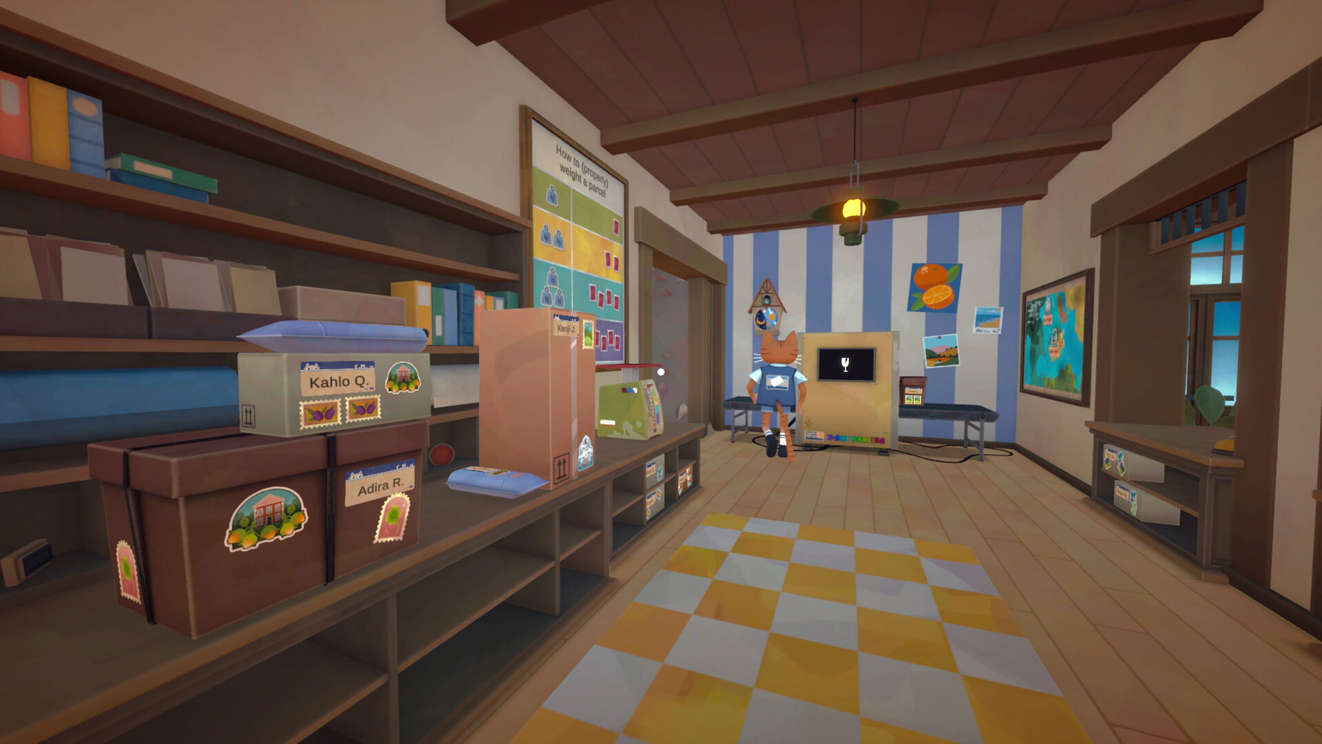 【最大4人マルチ】“ネコ”の郵便局員になって荷物を管理するゲーム『Cat Mail Co.』が面白そう_008