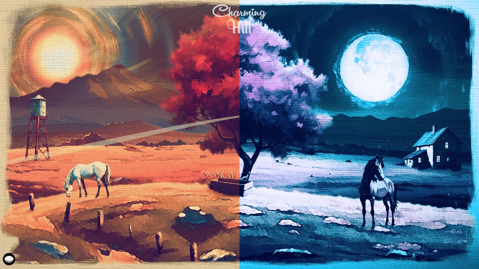 絵のスキルが無くても自分だけの風景画をつくることができるペイントゲーム『Charming Hill』体験版が配信開始_004