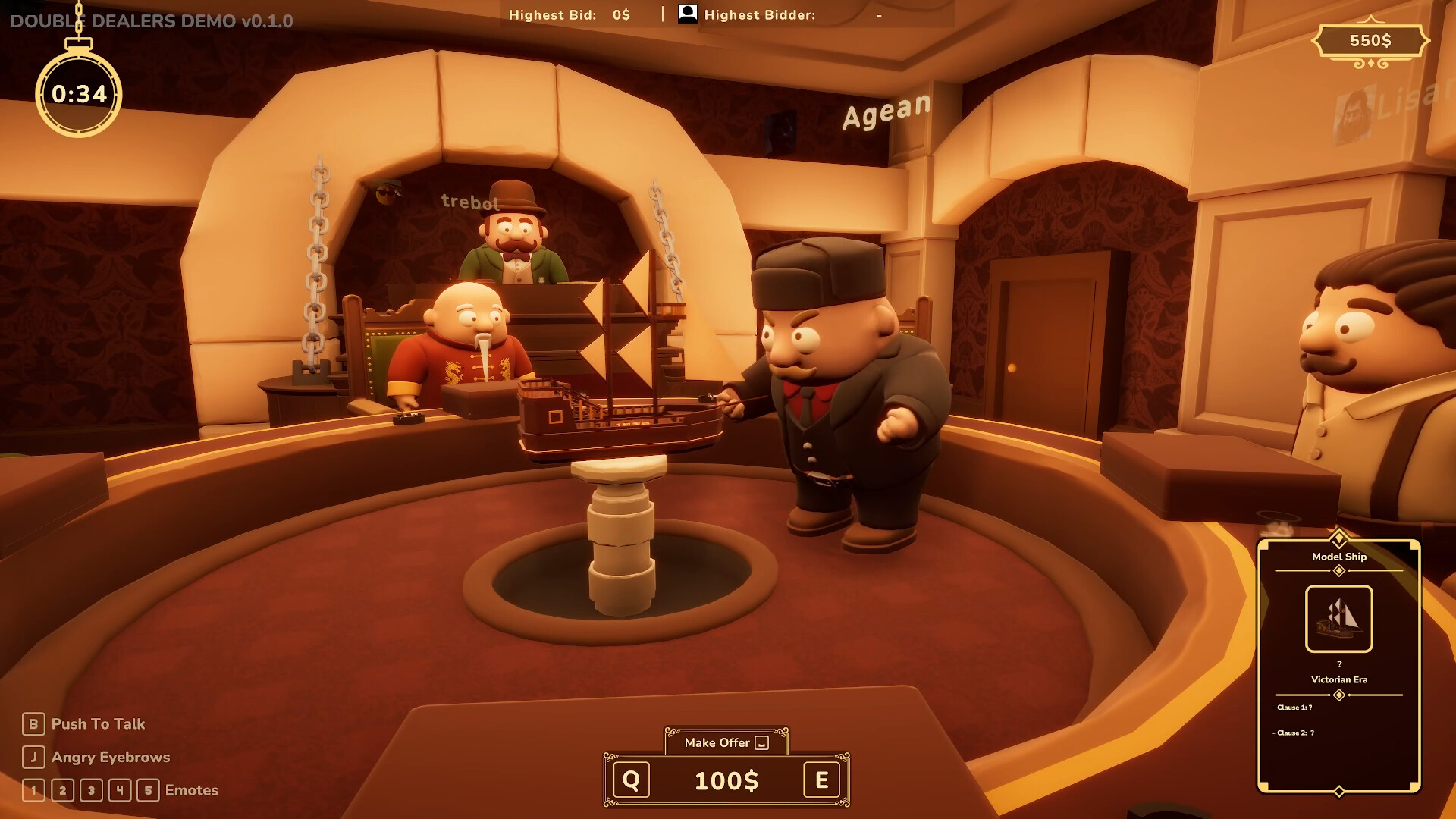 最大6人でオークションをするゲーム『Double Dealers』体験版が配信され密かに好評_004