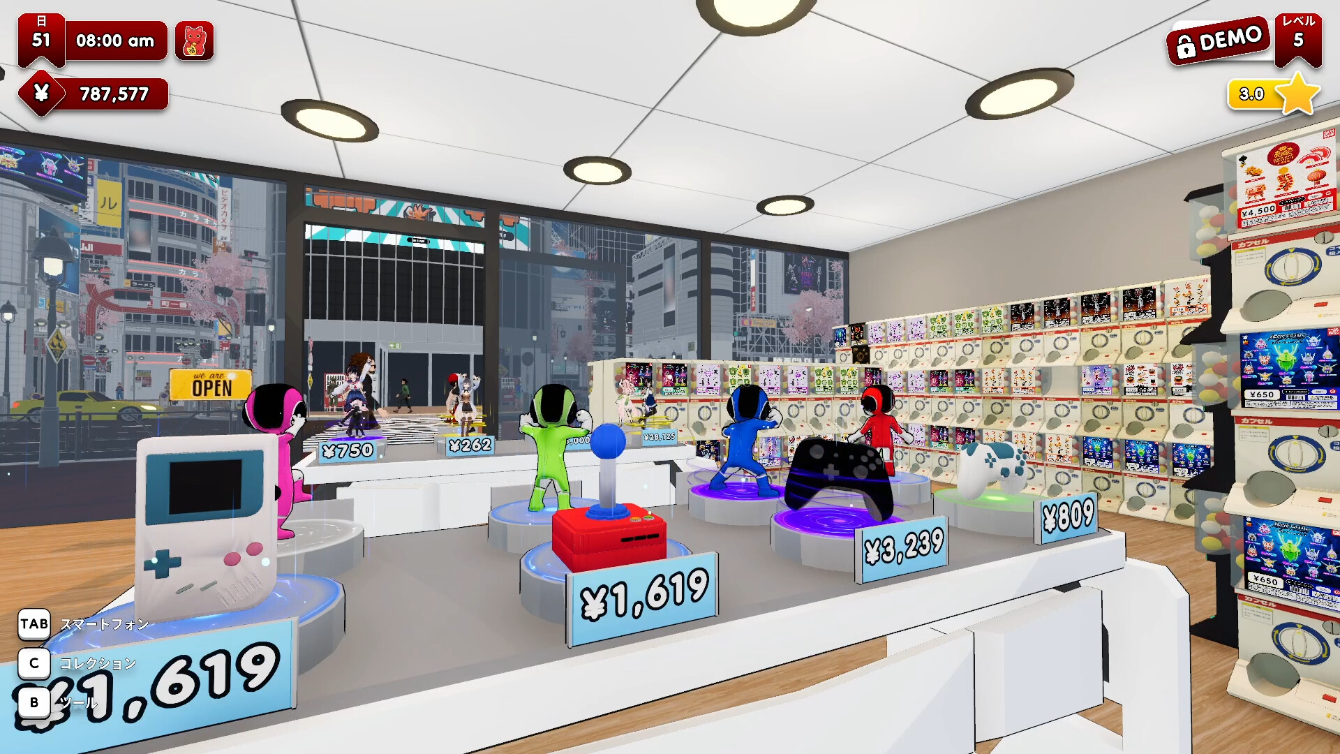“カプセルトイ専門店”を運営するゲーム『秋葉原のガチャショップシミュレーター』早期アクセス版が6月8日より配信開始_001