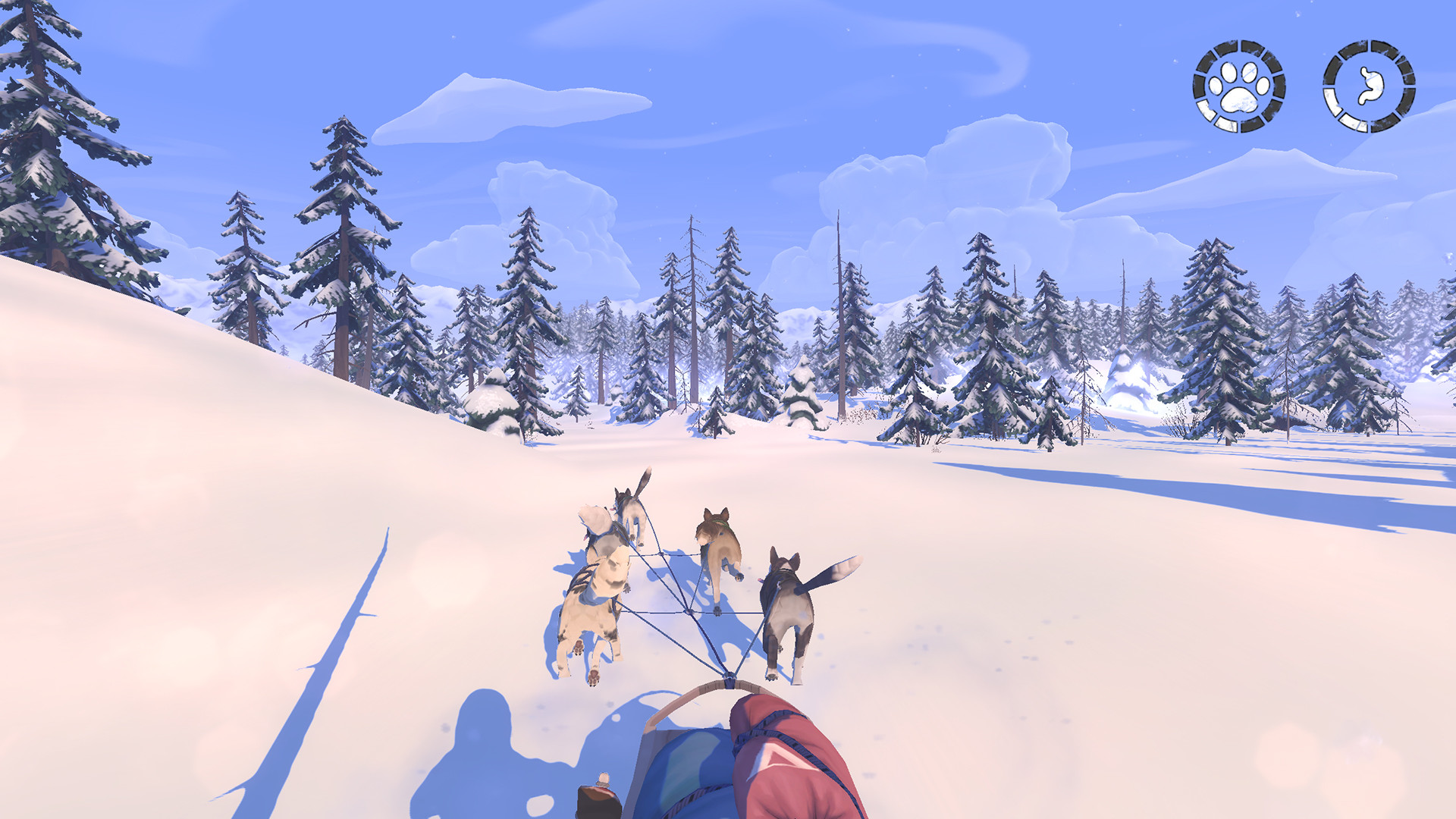 アラスカの雪原を5匹のそり犬達と駆け抜ける『The Red Lantern』がSteamにて無料配布中_003