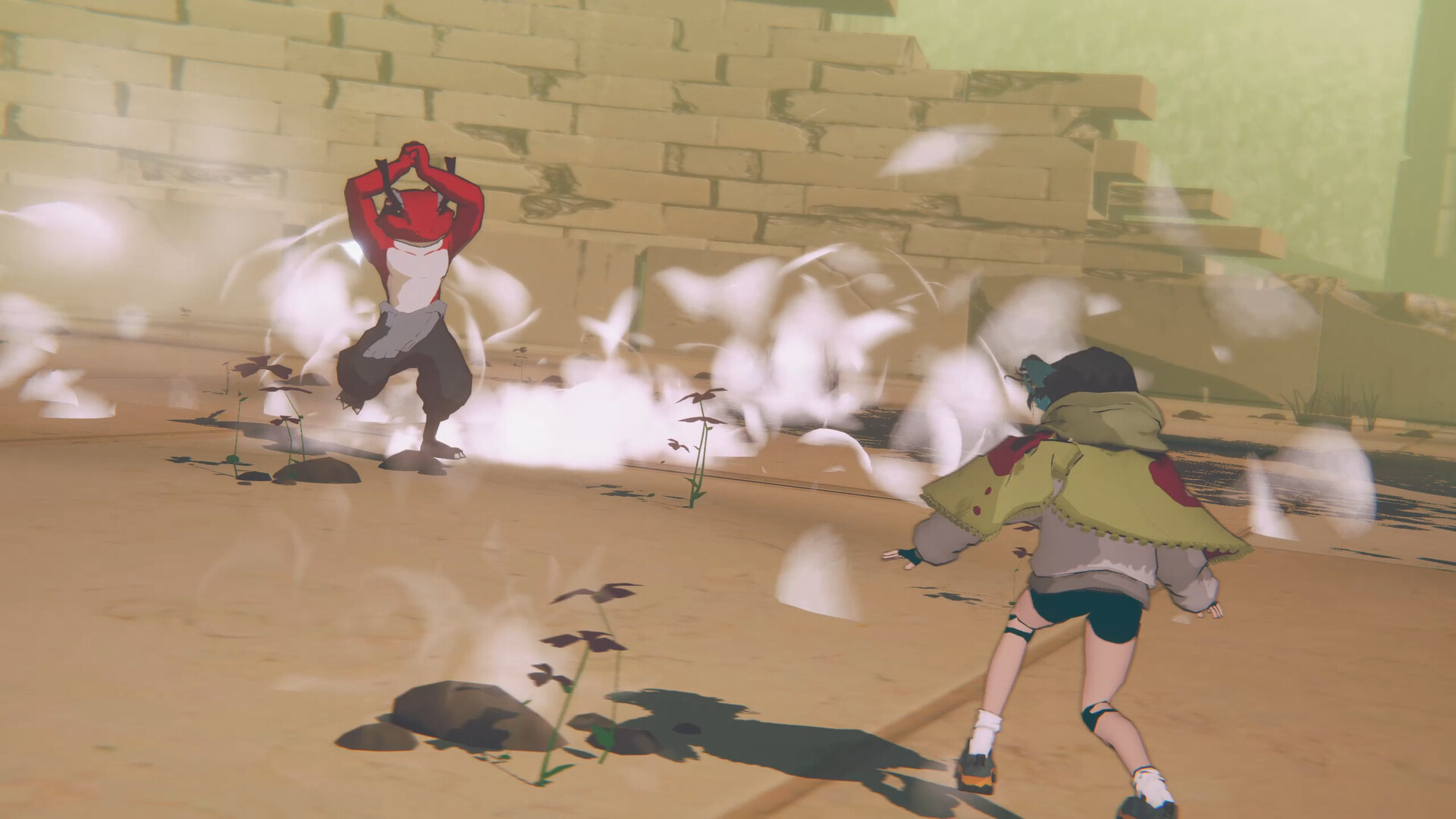 『BREKEKEKEX』体験版が配信中。ムキムキのカエルと戦うアニメ調のスタイリッシュアクションゲーム_002