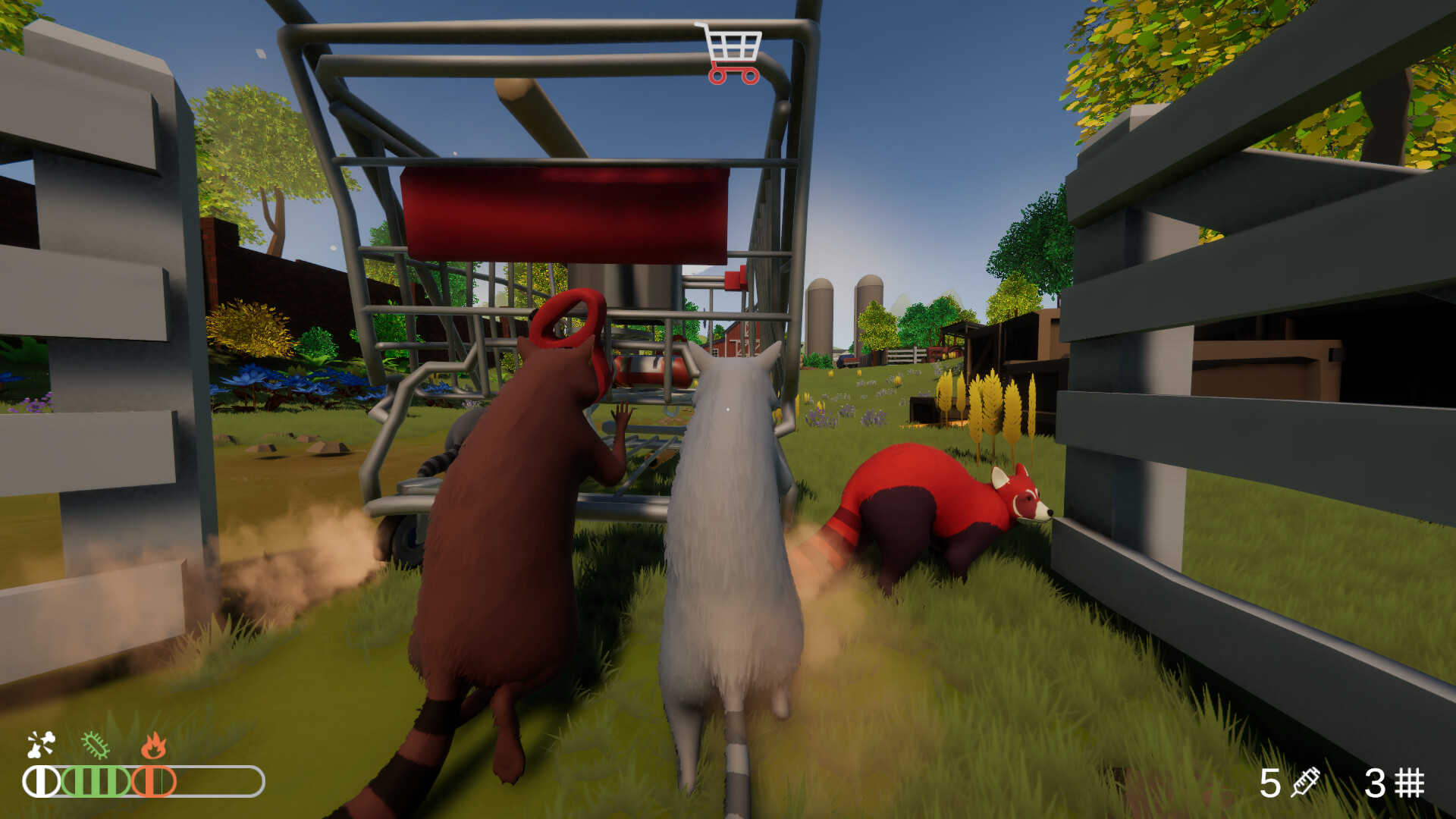 アライグマになって仲間とゴミをあつめるゲーム『Trash Day』体験版がSteamにて配信中_003