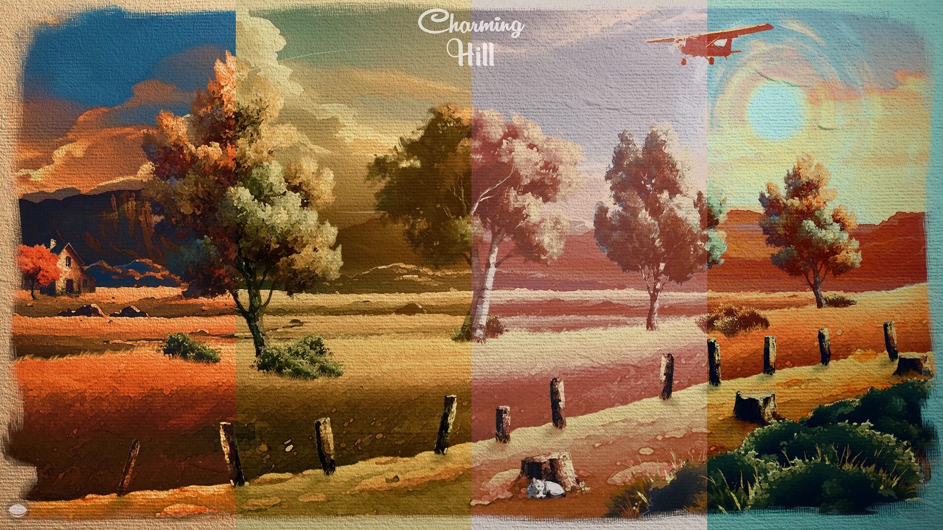 絵のスキルが無くても自分だけの風景画をつくることができるペイントゲーム『Charming Hill』体験版が配信開始_003