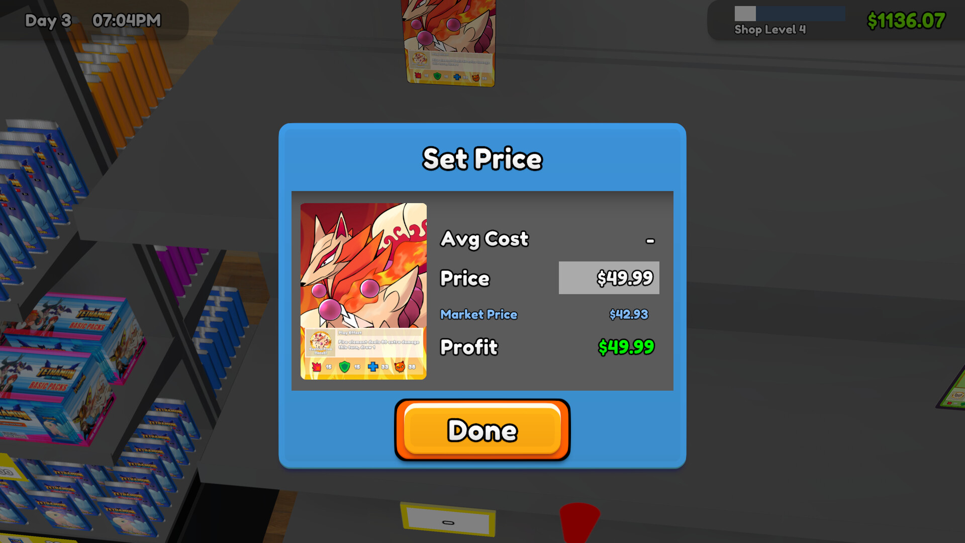 『TCG Card Shop Simulator』正式版の最新映像が公開。作中のカードゲーム「テトラモン」を使って遊べるように_003