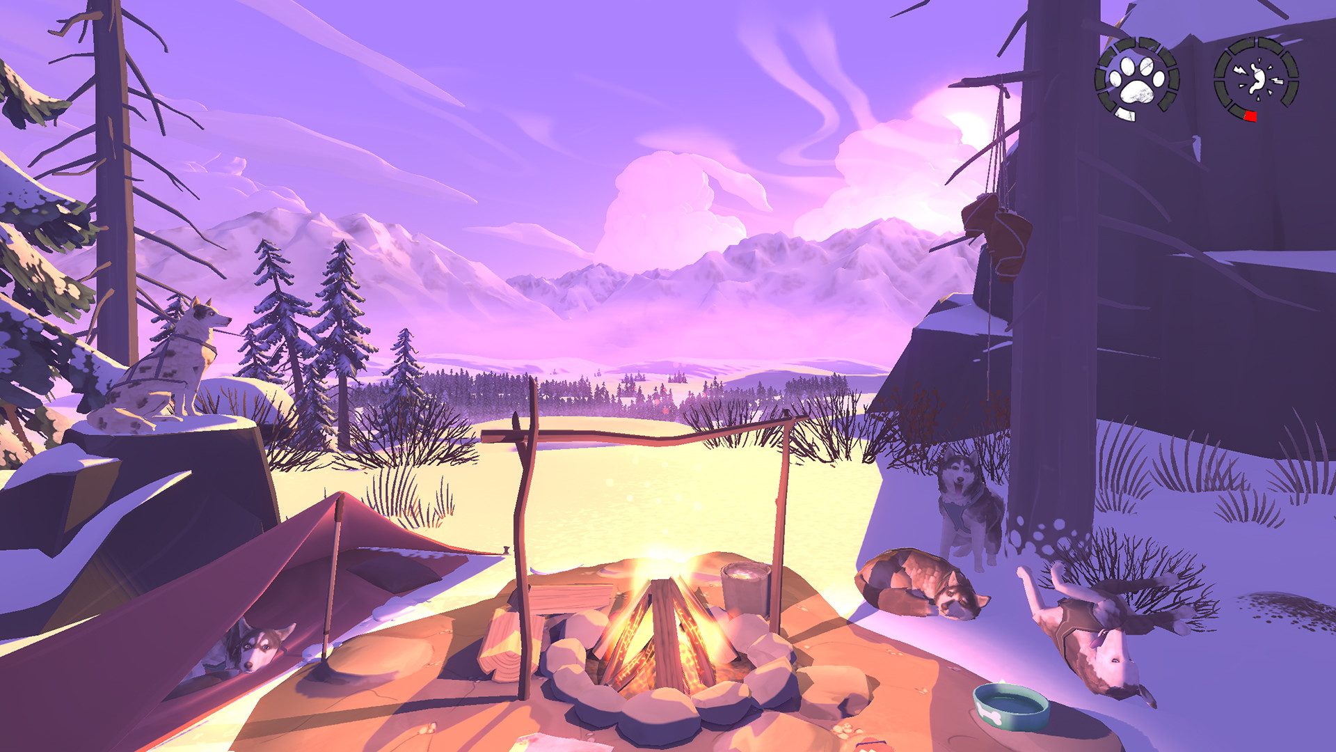 アラスカの雪原を5匹のそり犬達と駆け抜ける『The Red Lantern』がSteamにて無料配布中_005