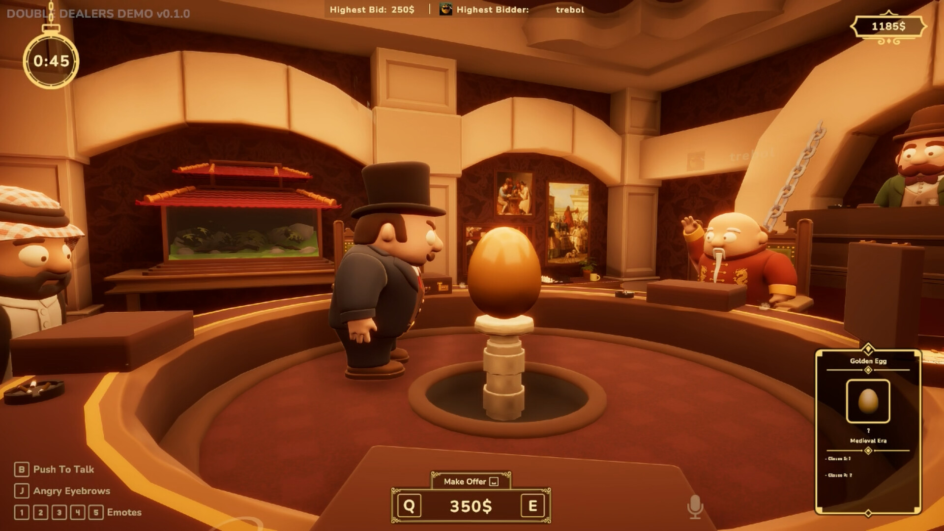 最大6人でオークションをするゲーム『Double Dealers』体験版が配信され密かに好評_005