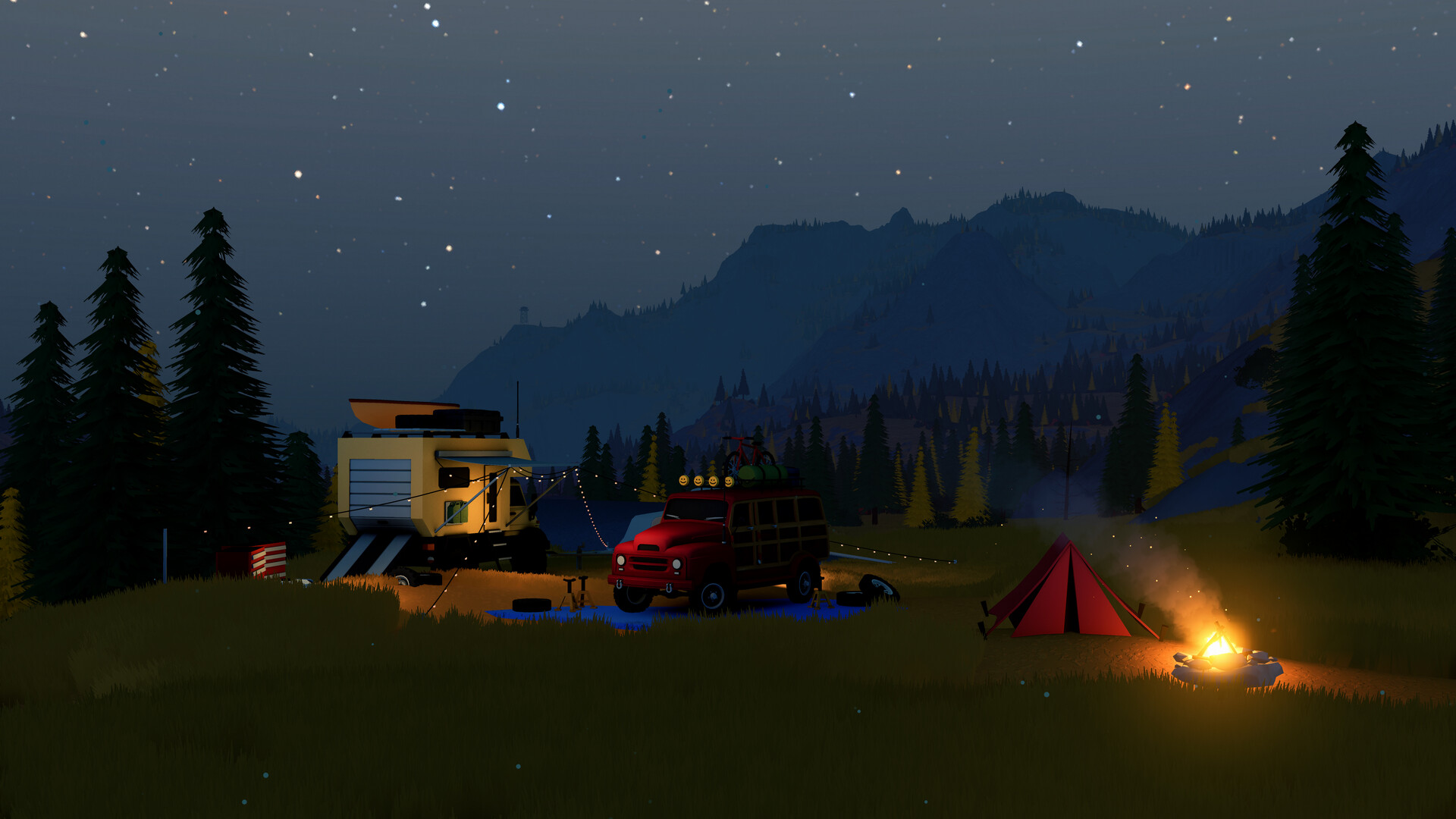 『over the hill』の体験版がSteamにて配信中。最大4人で大自然のオフロードを走るドライブゲーム_002