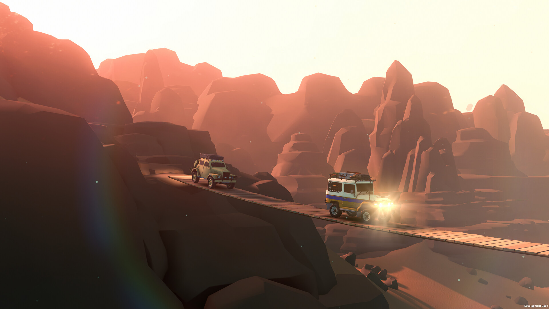 『over the hill』の体験版がSteamにて配信中。最大4人で大自然のオフロードを走るドライブゲーム_003