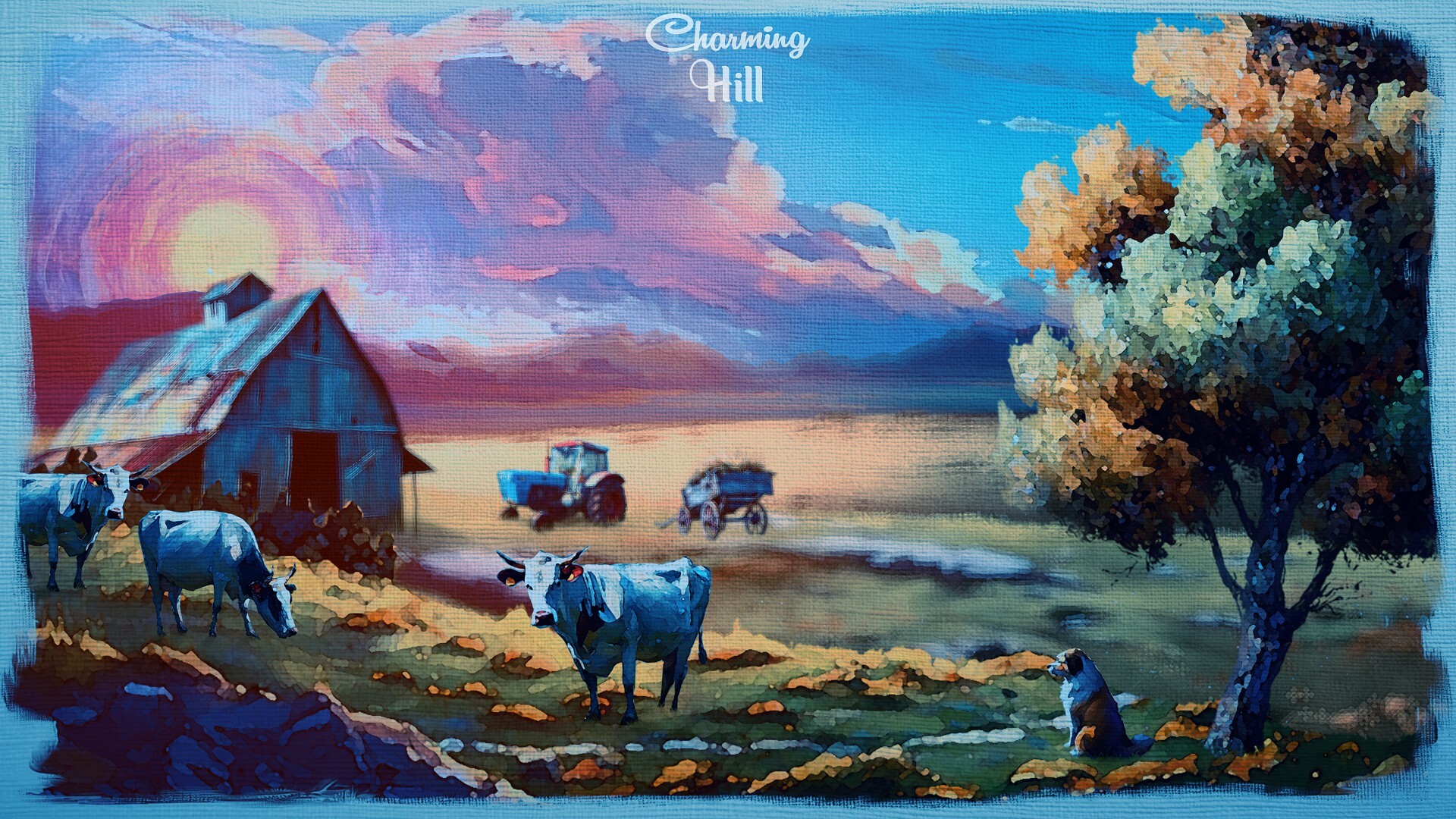 絵のスキルが無くても自分だけの風景画をつくることができるペイントゲーム『Charming Hill』体験版が配信開始_002