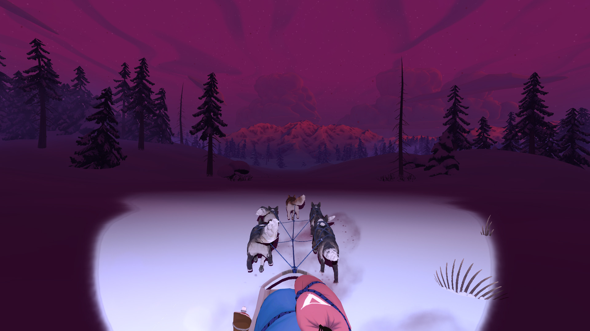アラスカの雪原を5匹のそり犬達と駆け抜ける『The Red Lantern』がSteamにて無料配布中_004