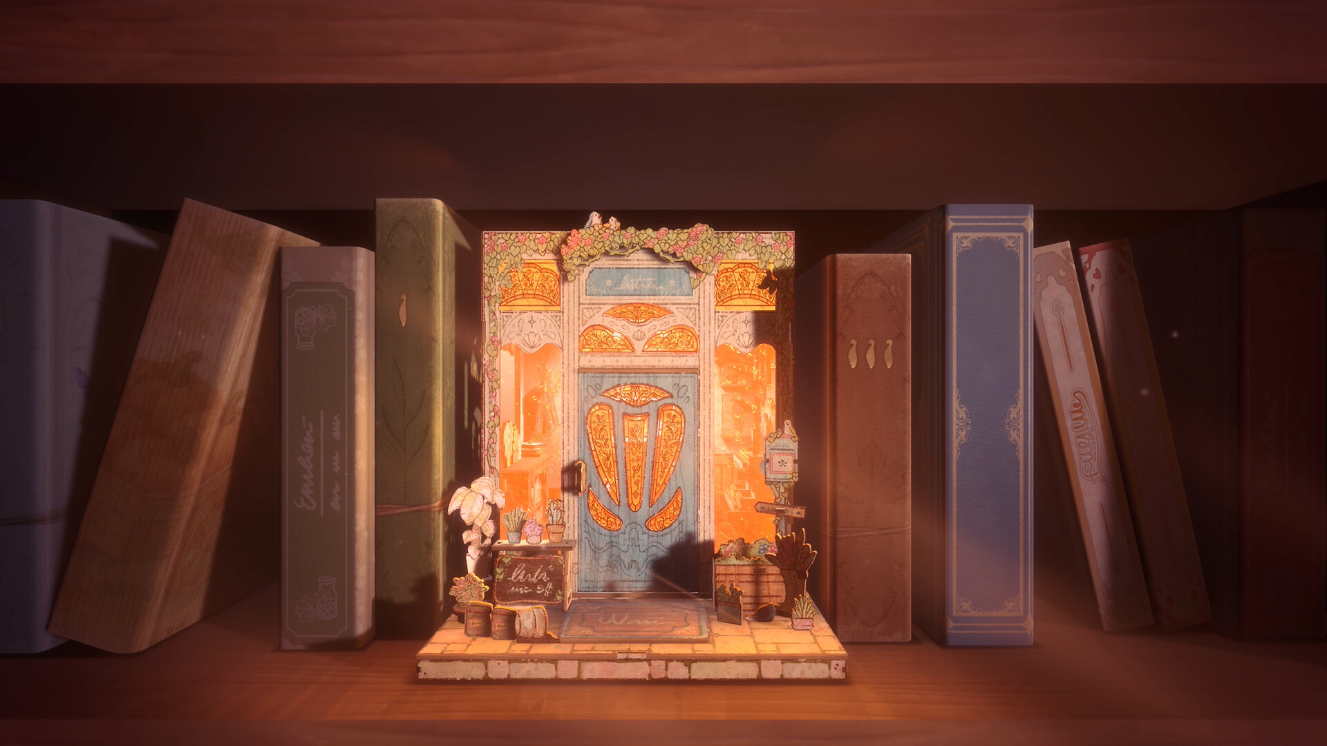 雰囲気の良いミニチュアジオラマを作るゲーム『Book Nook』体験版がSteamで配信中。パーツをひとつひとつ組み合わせていく、のんびりとしたパズル体験を楽しめる_004