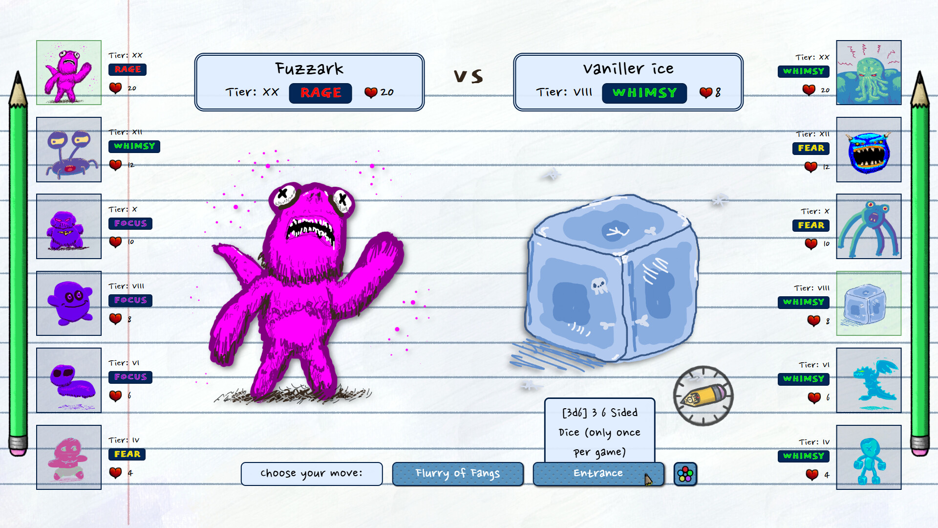 自分で描いた「ラクガキ」を戦わせるゲーム『Doodle Dice Monsters』6月24日に発売_003