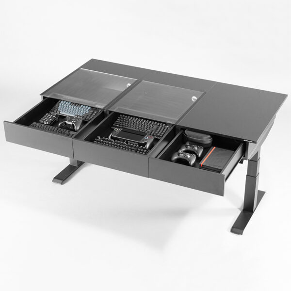 バウヒュッテから、ゲーミングデスク用の強化ガラス張り天板が登場。耐久性も備え、「魅せる収納」と「ハードなプレイ環境」を両立_023