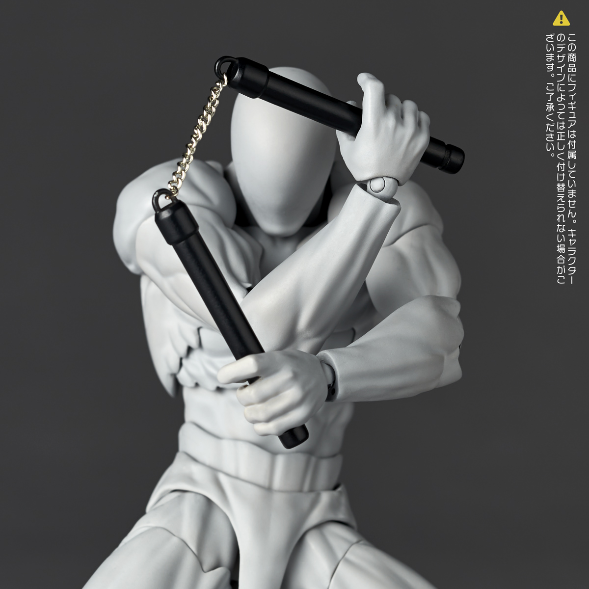 リボルテックシリーズのキャラクターたちに持たせられる武器拡張パック第2弾が再登場。ハリセンやヌンチャクなどのアイテムが付属_003