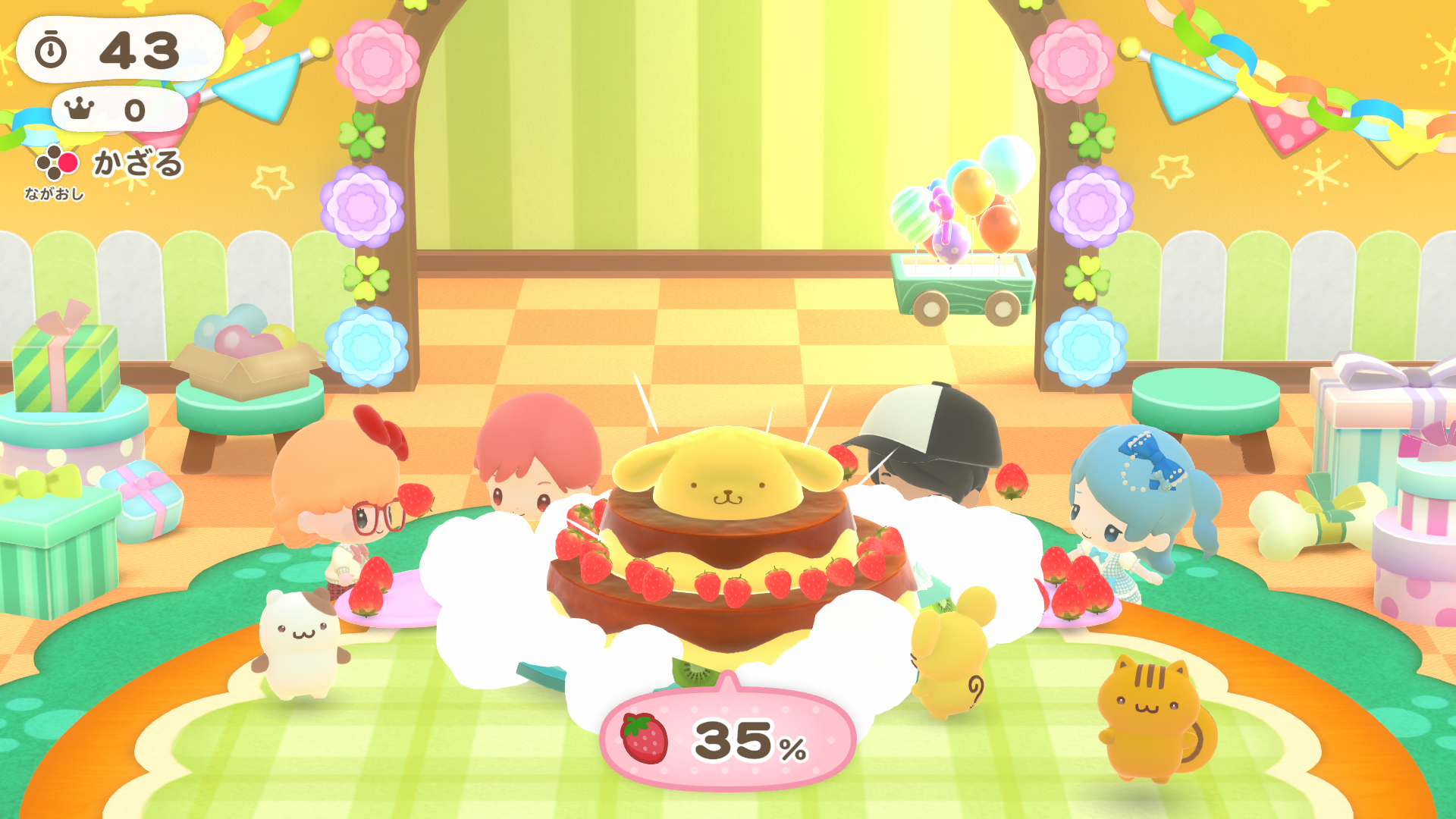 キティちゃんのパーティーゲーム『サンリオ パーティランド』10月29日に発売決定_003