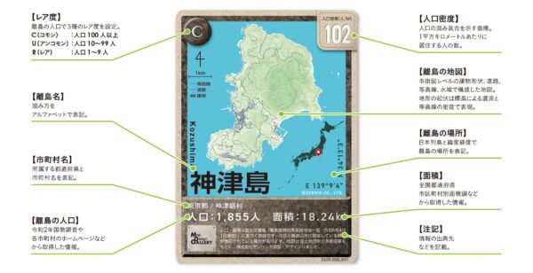 「Map Design GALLERY CARD/有人離島」第4弾が7月3日正午より発売。全国の有人離島全304島をついに網羅_002