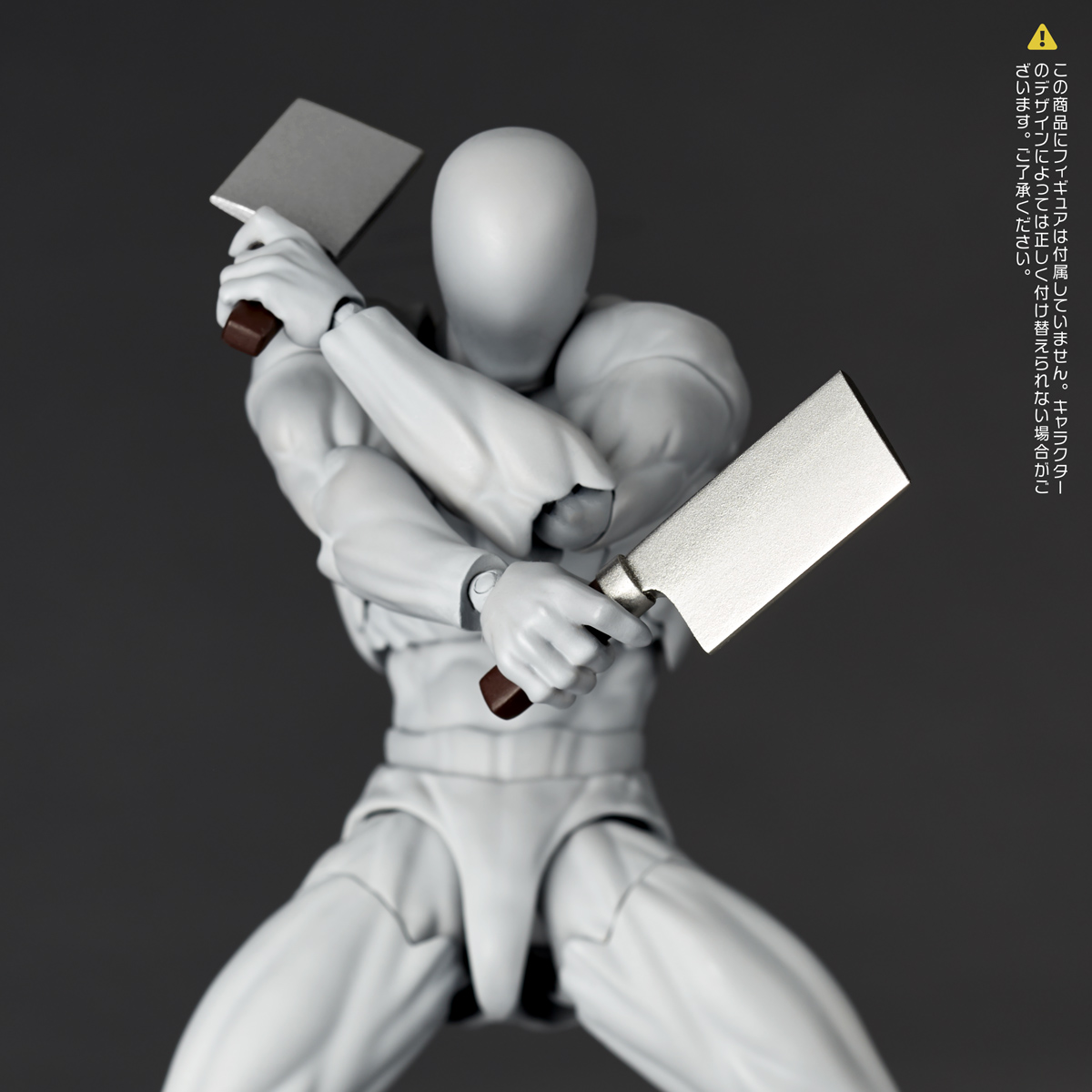 リボルテックシリーズのキャラクターたちに持たせられる武器拡張パック第2弾が再登場。ハリセンやヌンチャクなどのアイテムが付属_004