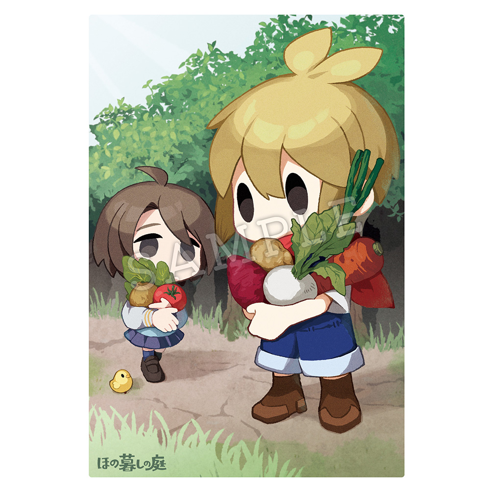 『ほの暮しの庭』店舗購入特典の情報が公開。描き下ろしイラスト・公式イラストを使用した「アクスタ」「Tシャツ」など_002