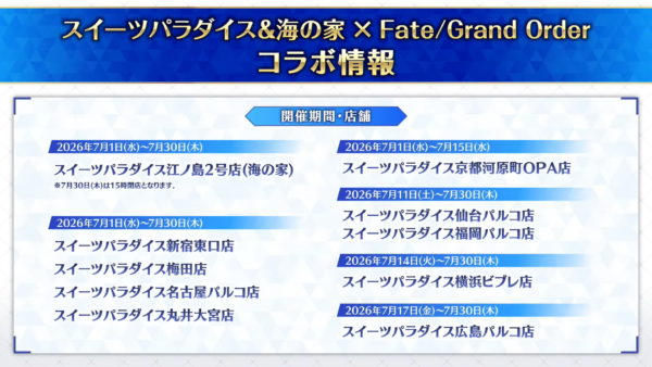 『FGO』×「スイパラ&海の家」のコラボが決定、7月1日より開始_001